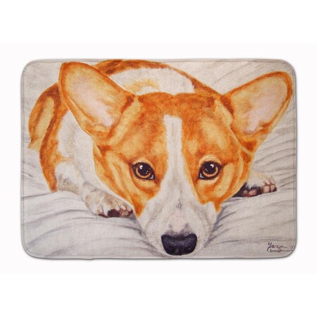 Carolines Treasures Fiona Corgi Machine Washable Memory Foam Mat AMB1133RUG